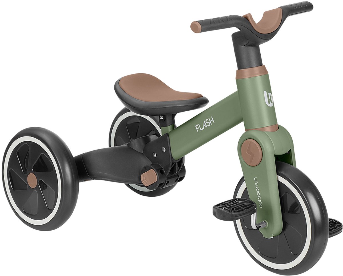 KikkaBoo Driewieler 5-in-1 – Flash - Legergroen Driewieler kopen online