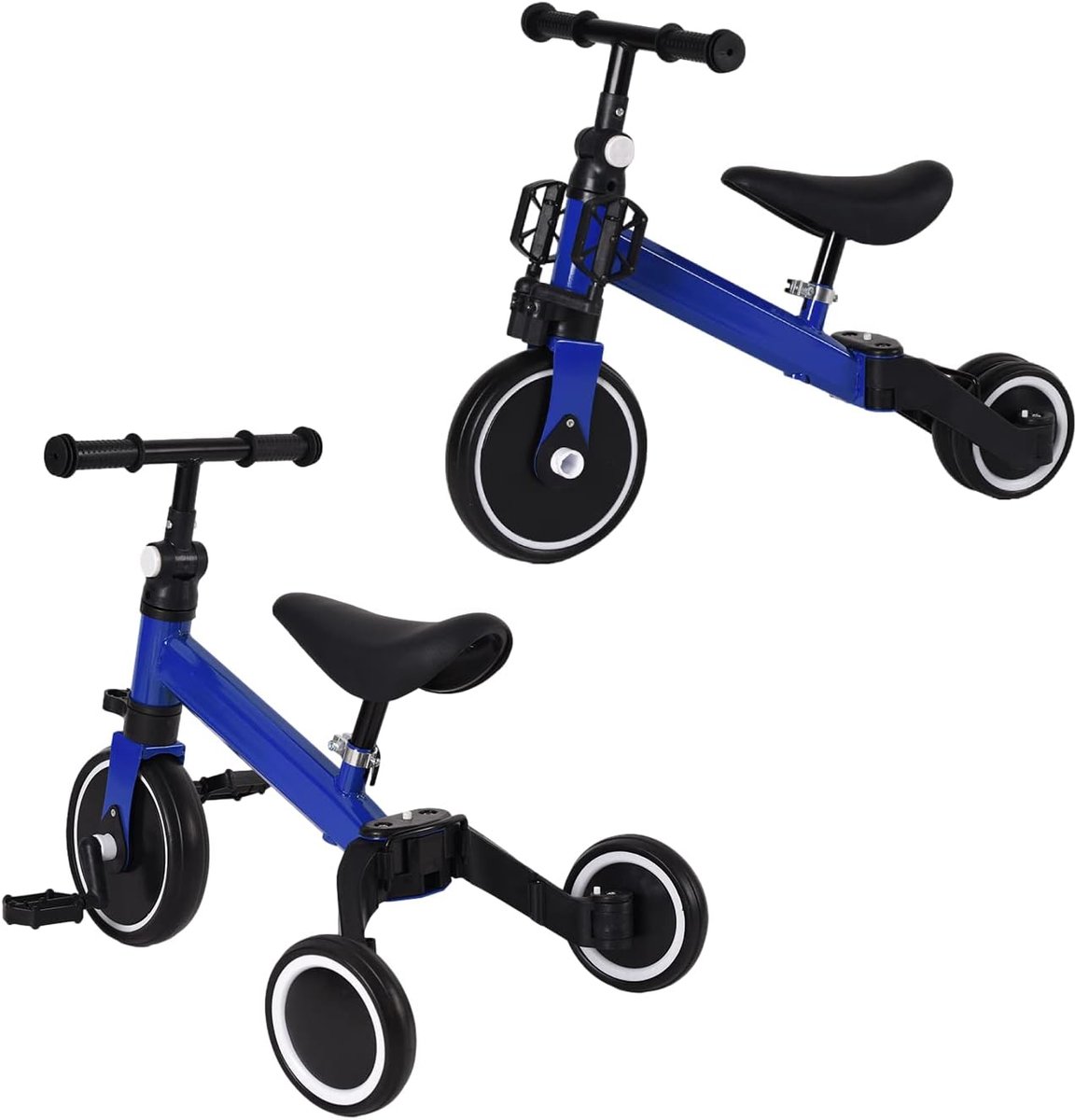 Kinder driewieler - Loopfiets peuter - Buiten spelen - 3-in-1 evolutie - 60 x 42 x 49 cm - Blauw Driewieler kopen online