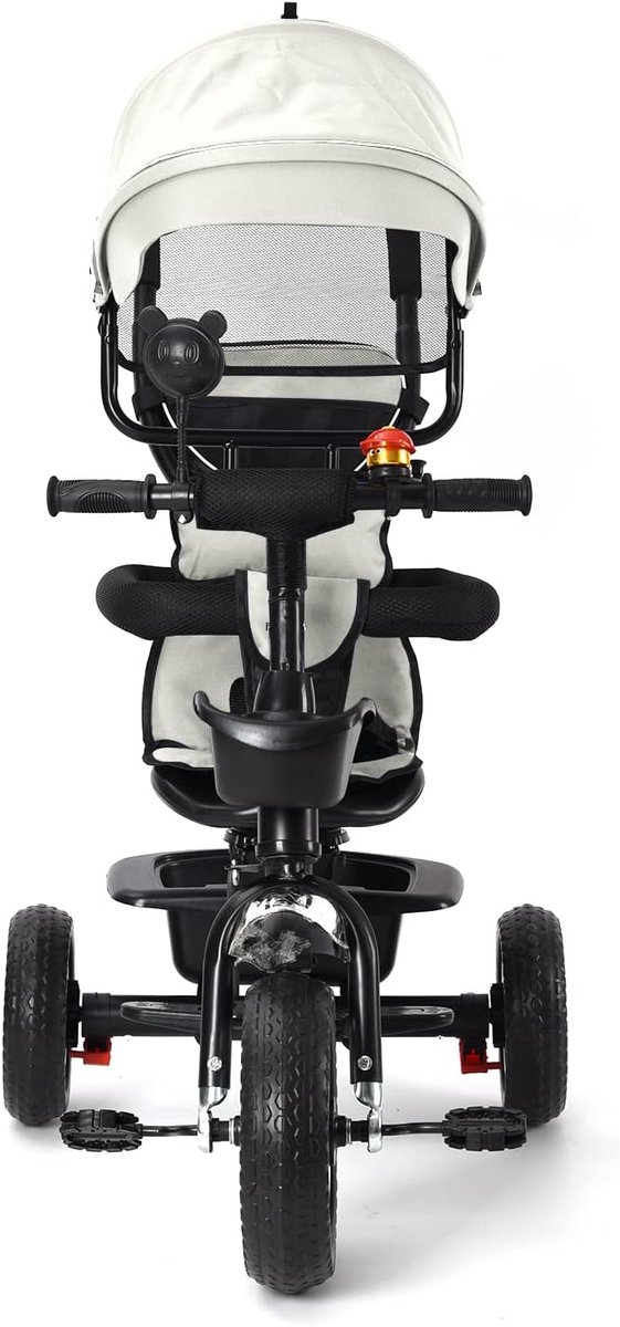 kinderdriewieler 4 in 1 loopfiets peuter buiten spelen groei mee met uw kind 65x39x27cm pakket lichtgrijs