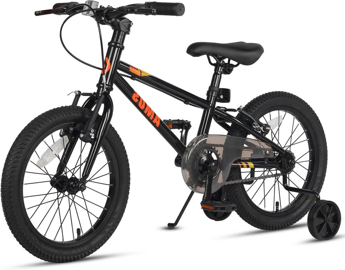 Kinderfiets 16 Inch - Jongensfiets Meisjesfiets - Leren Fietsen - Lichtgewicht Frame - 16 Inch Wielmaat - Zwart Kinderfiets kopen online