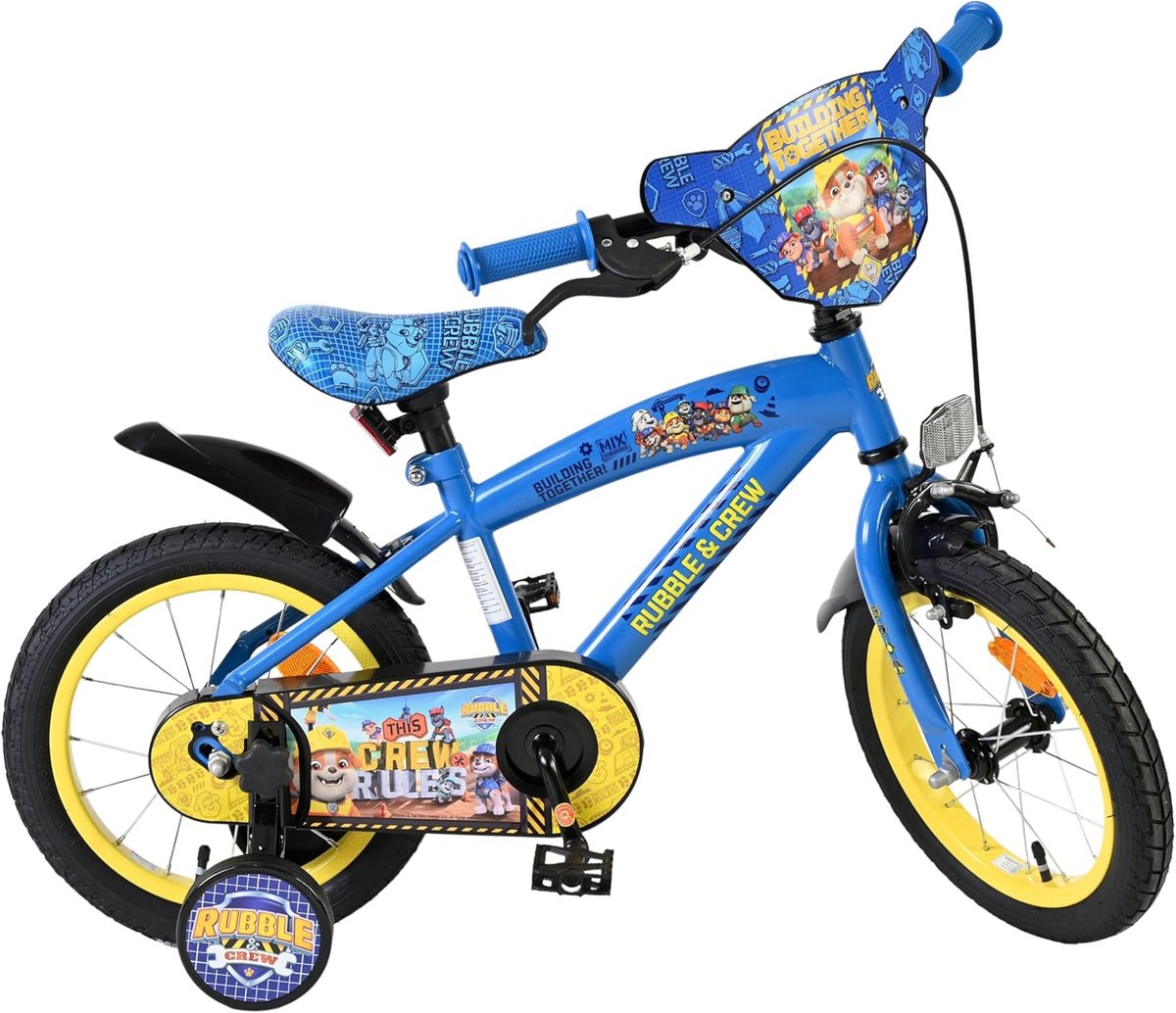 Kinderfiets - Jongensfiets - Buiten Fietsen - Terugtraprem en handrem - 14 inch - Blauw Kinderfiets kopen online