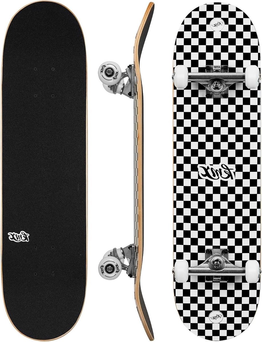 klassiek skateboard cruiser board soepel cruisen 7 laags esdoorn deck 31 inch geruit