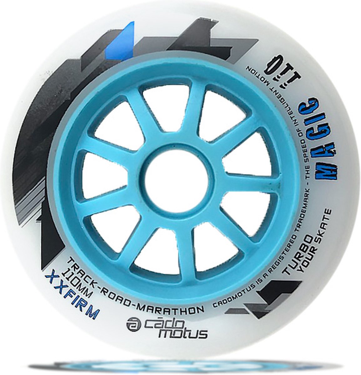 magic inline skate wiel xxf 87a 60a hard per set 110mm