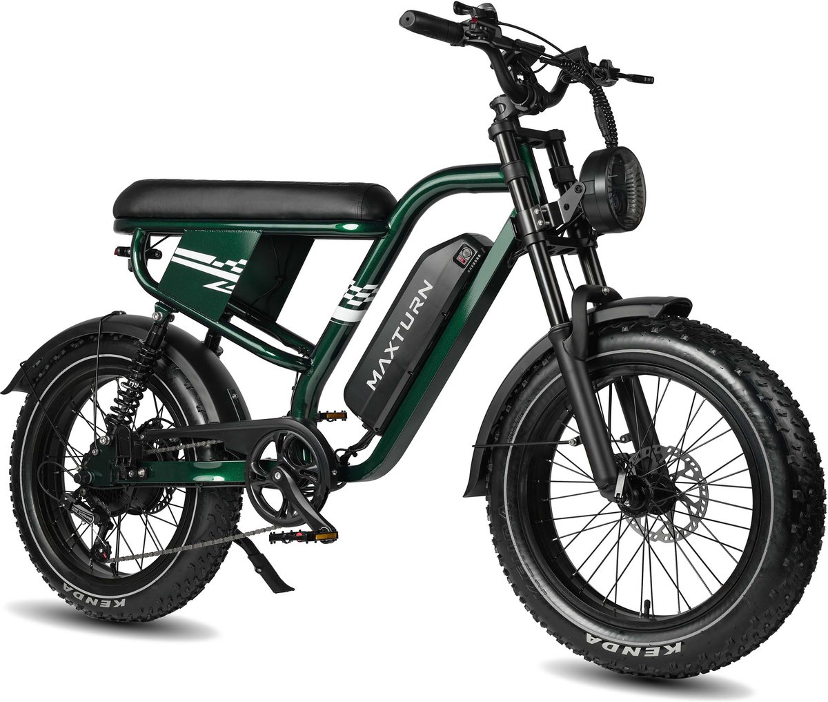Maxtron MAX10 Elektrische Fiets – 20×4.0 Inch Fatbike – 48V 13.5Ah Accu – Actieradius tot 100 km – Mechanische Schijfremmen – Stadsfiets – Max. Belastbaar 180 kg –Groen Fiets (elektrisch) kopen online