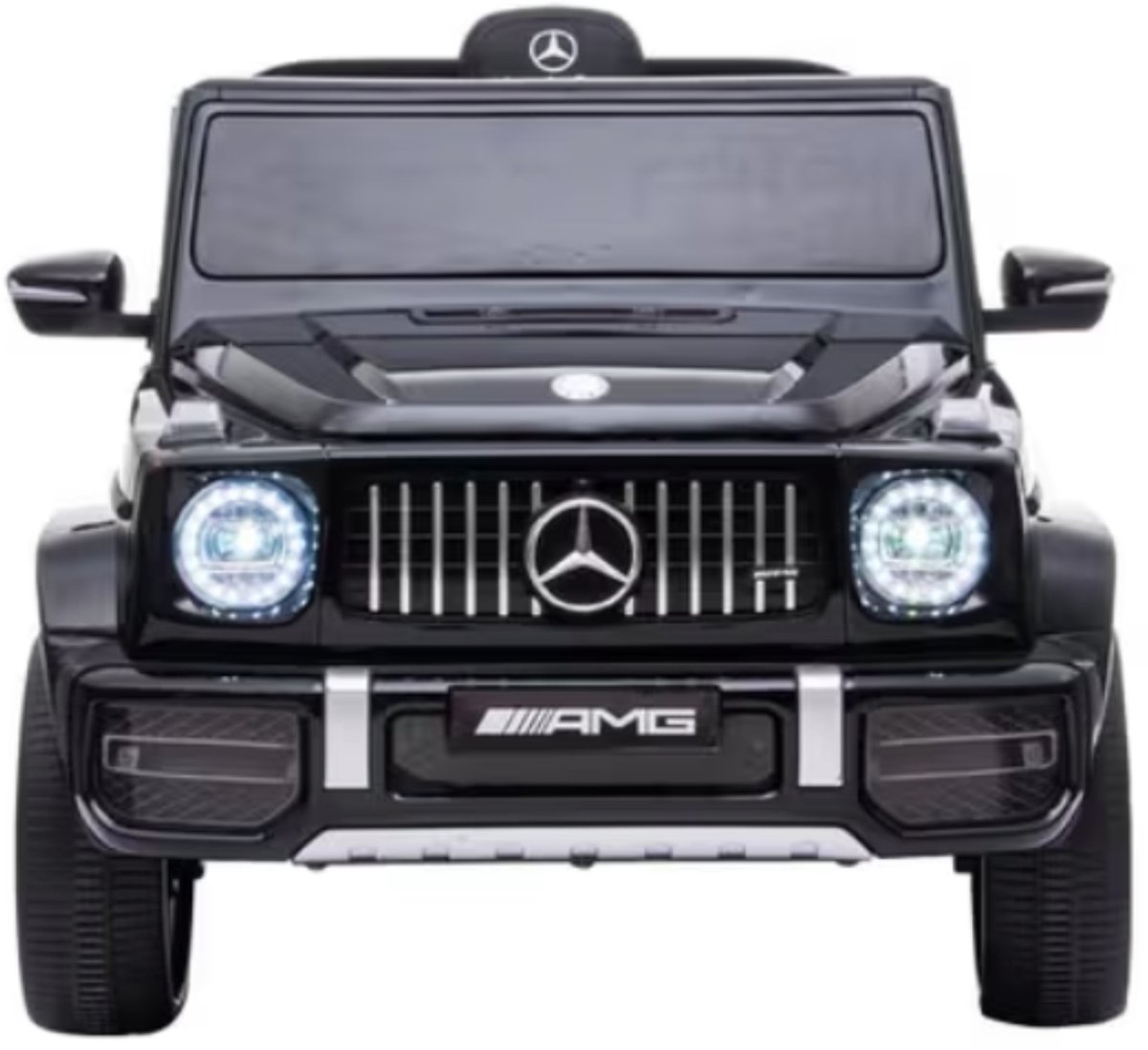 mercedes g63 amg elektrische kinderauto accu afstandsbediening muziek led verlichting zwart 3 tot 8 jaar 105 x 65 x 55 cm