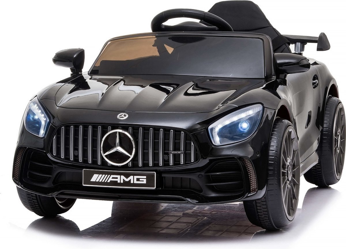 mercedes gtr amg elektrische kinderauto 2x25w zwart met afstandsbediening