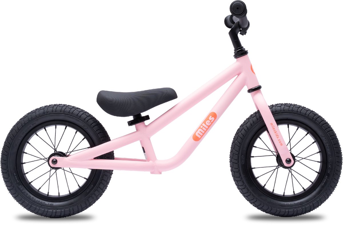 Miles Loopfiets - vanaf 1,5 tot 5 jaar - Coral Pink - Mat Roze Loopfiets kopen online
