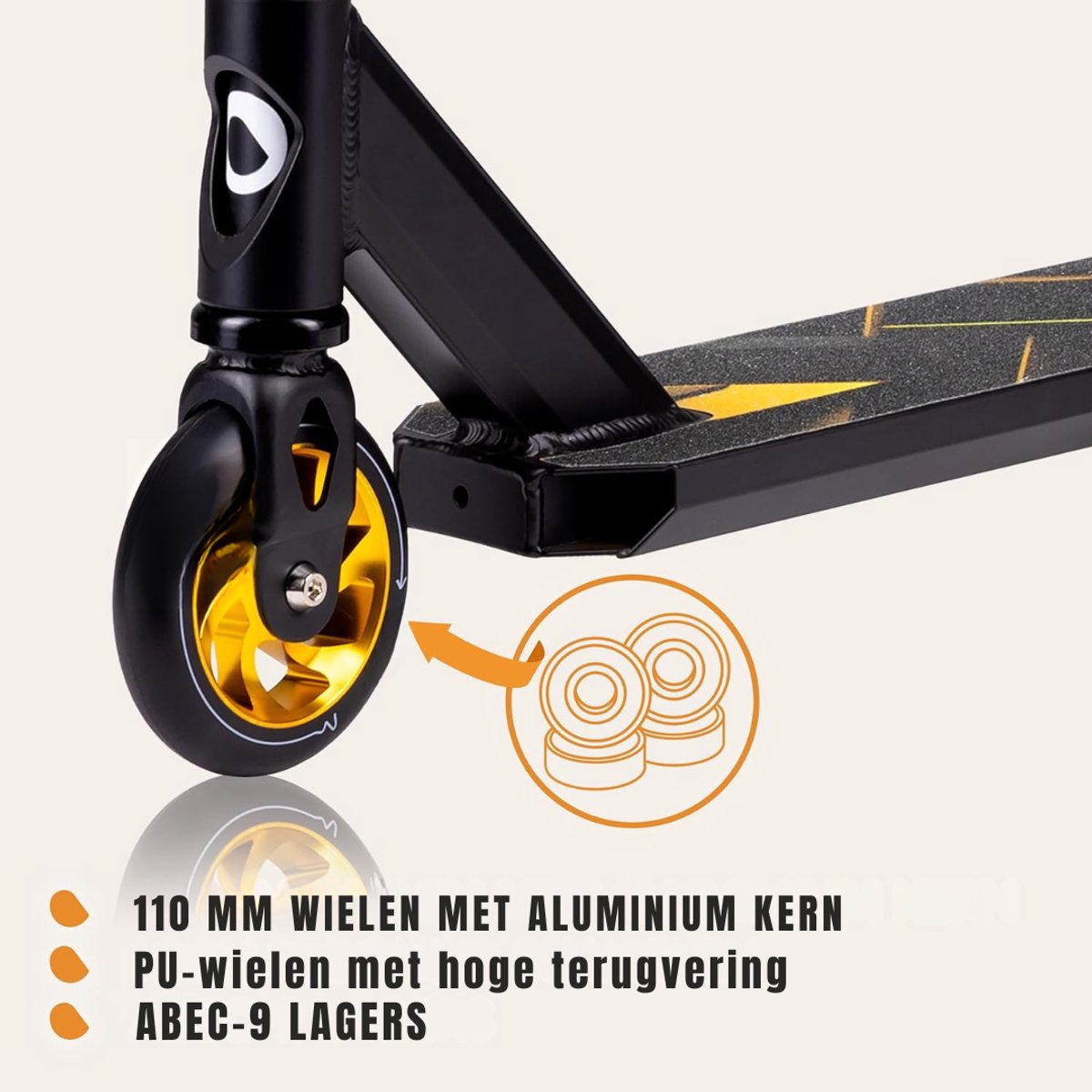 mira stuntstep stuntstep jongen stuntstep 10 jaar en ouder stuntsteps zwart 67cm x 11cm x 84cm