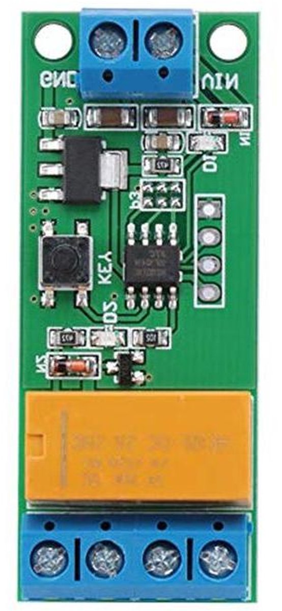 motor omkeer timer polariteit relais motor besturing tijd instelbaar 54x22x15mm groen