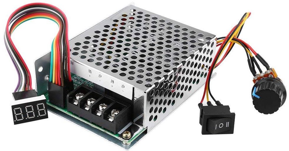 motor snelheidsregelaar dc motor controller motorrotatie instellen cw ccw reversible switch