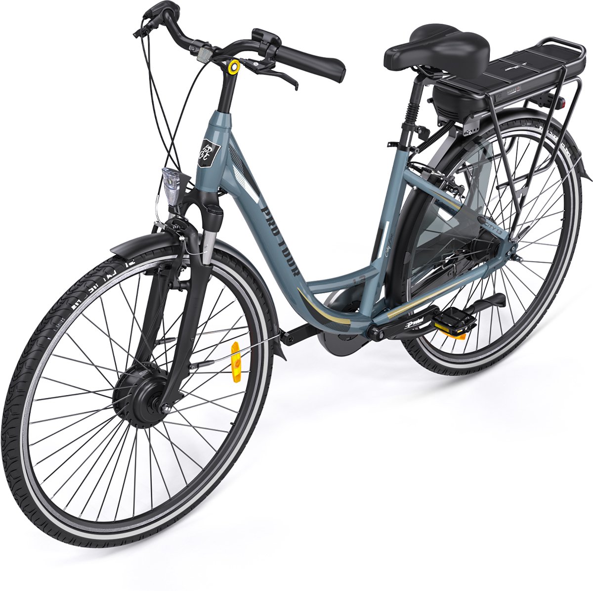NETTLIFE Elekctrische Fiets CITY 1.3 - 250W - Tot 25km/h - Bereik 35-45km - 180*65cm - Shimano 7 Versnellingen - Mannen/Vrouwen Fiets (elektrisch) kopen online