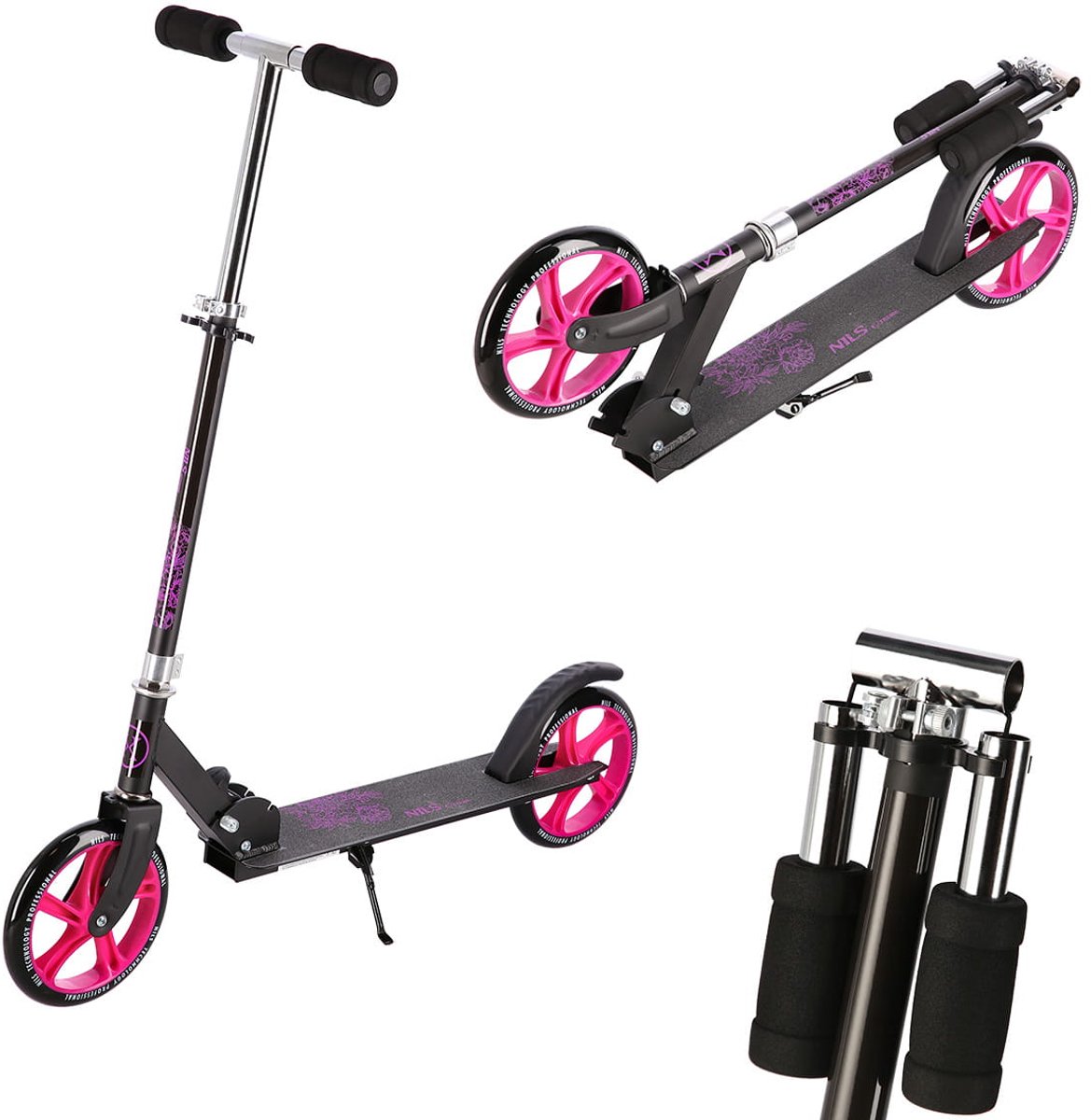 Nils Extreme HM603 - Klassieke Step - 200mm Wielen - Verstelbaar Stuur Step kopen online