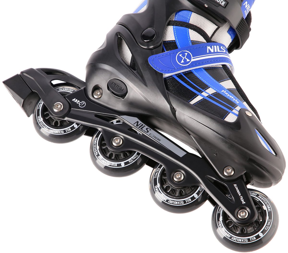 Nils Extreme NH18366A - 2-in-1 Rolschaatsen - Granat - Maat L (39-42) Rolschaatsen kopen online