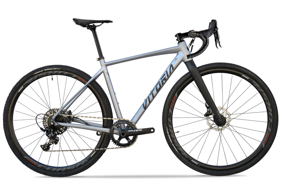 Vitoria Nyxtralight Explorer Gravel Fiets - APEX - Zilver