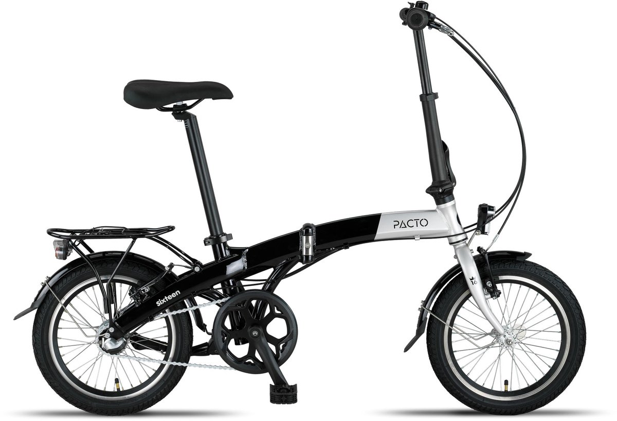 PACTO SIXTEEN - Vouwfiets - 16 inch - Shimano Nexus 3 - Zilver/Zwart Fiets kopen online