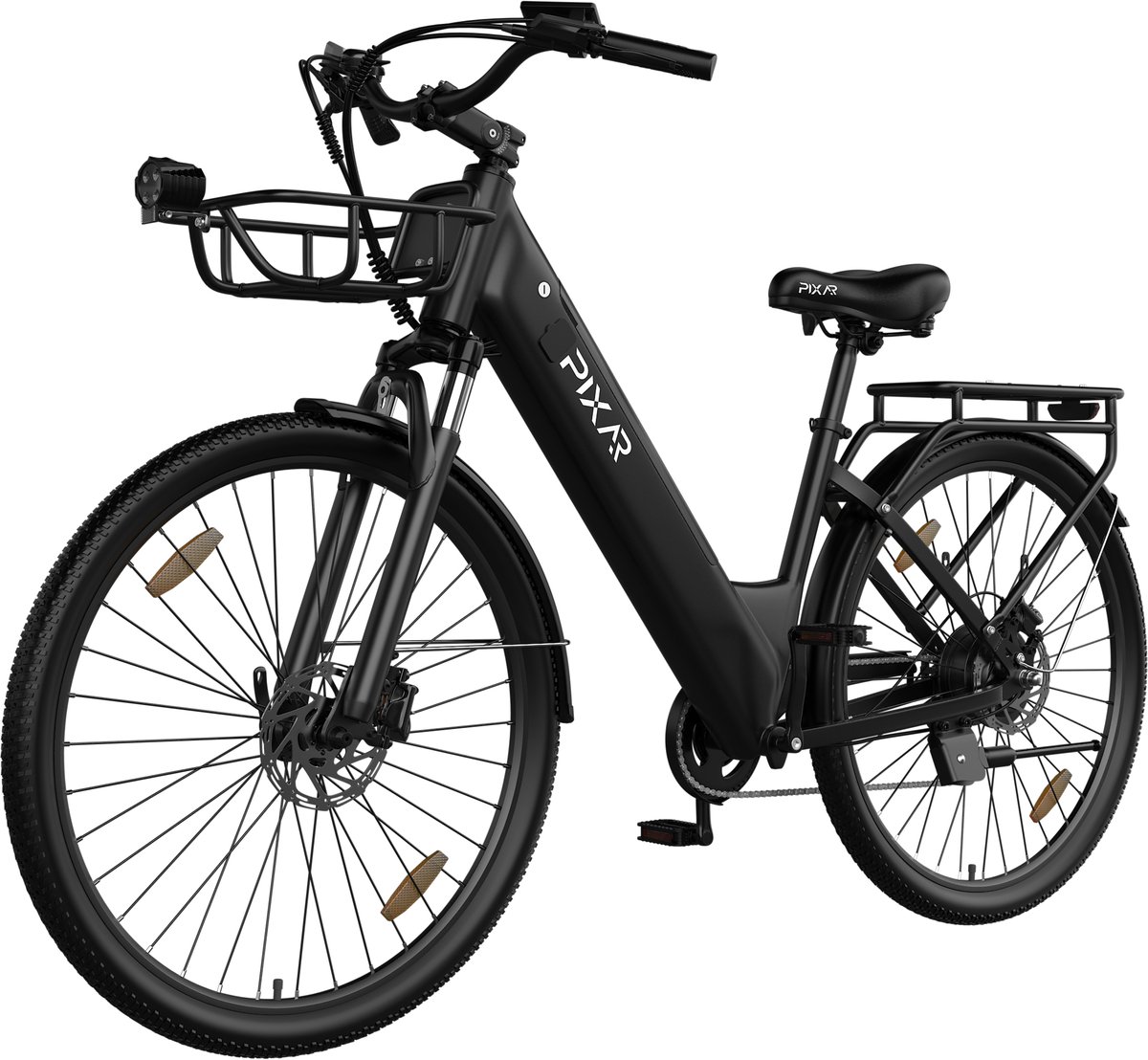 pixar c1pro elektrische fiets actieradius 60 80km motor 250w battery 36v18ah eve shimano 7 versnellingen 28 inch e bike stadsfiets zwart