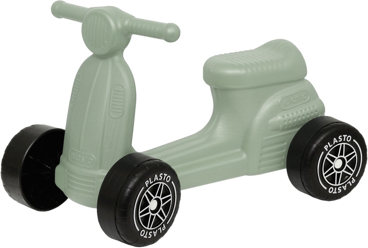 plasto scooter zandkleur baby walker stille wielen loopauto zithoogte 22 cm special edition zachte neutrale kleuren gemaakt in finland vanaf 1 jaar