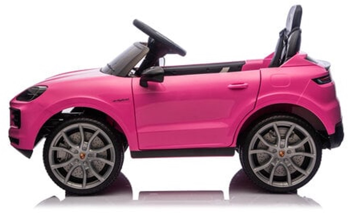 porsche cayenne elektrische kinderauto 12v 1 tot 4 jaar roze