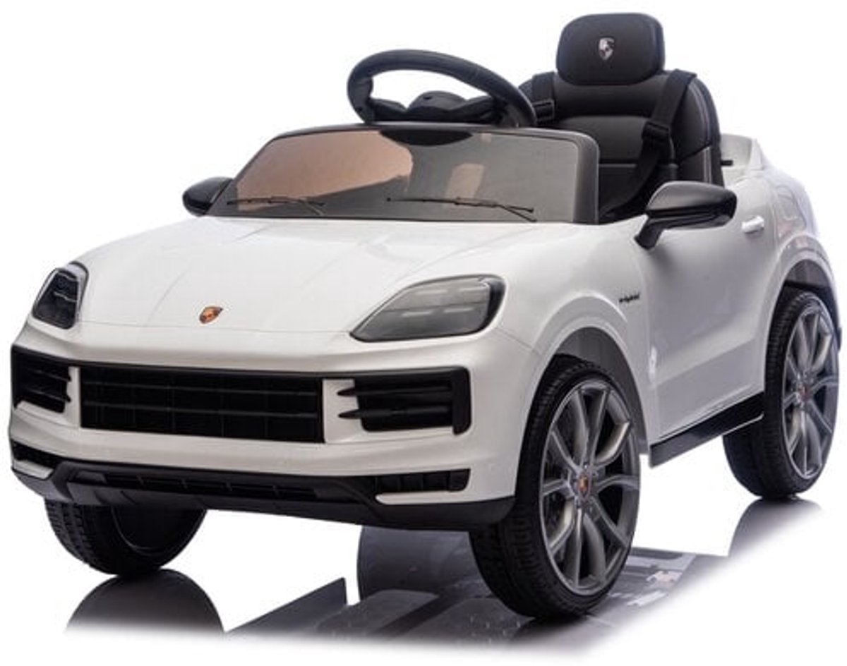 porsche cayenne elektrische kinderauto 12v 1 tot 4 jaar wit