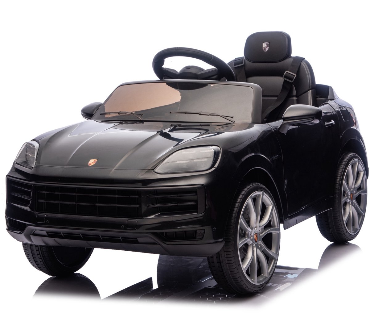 porsche cayenne elektrische kinderauto 12v 1 tot 4 jaar zwart