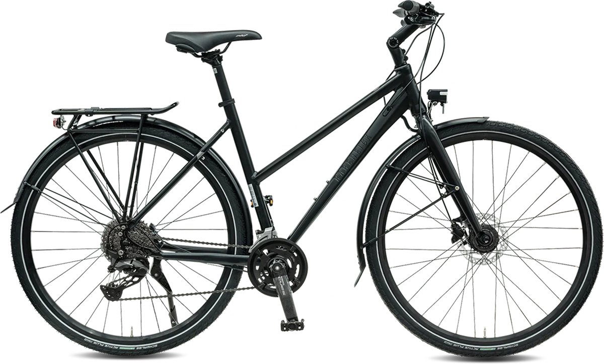 rabeneick ts5 lite stadsfiets 28 inch shimano 9 versnellingen 50 55 cm frame schijfremmen dames en heren zwart