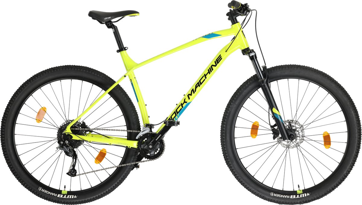 Rock Machine Torrent 20 - Hardtail Mountainbike 29 Inch - XL (54 cm) - Unisex - 18V - Hydraulische schijfrem - Geel Fiets kopen online