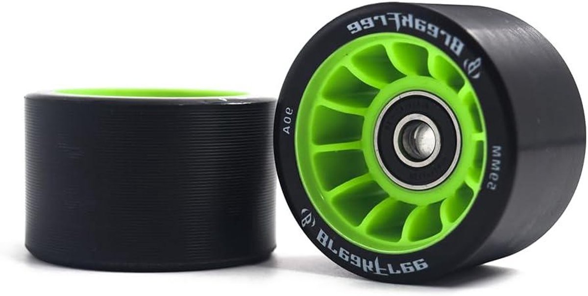 rolschaatswielen wielset skeelers binnen buiten schaatsen duurzaam slijtvast polyurethaan 59mm x 38mm 8 stuks groen