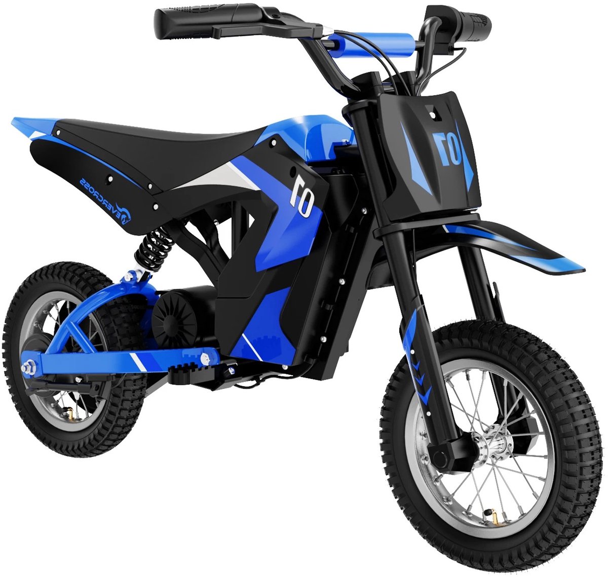 Rolu Elektrische Crossmotor – Crossmotor – 3 Snelheidsstanden – Tot 25km/u – 3 Tot 12 Jaar – 12 Inch - Blauw Accuvoertuig kopen online