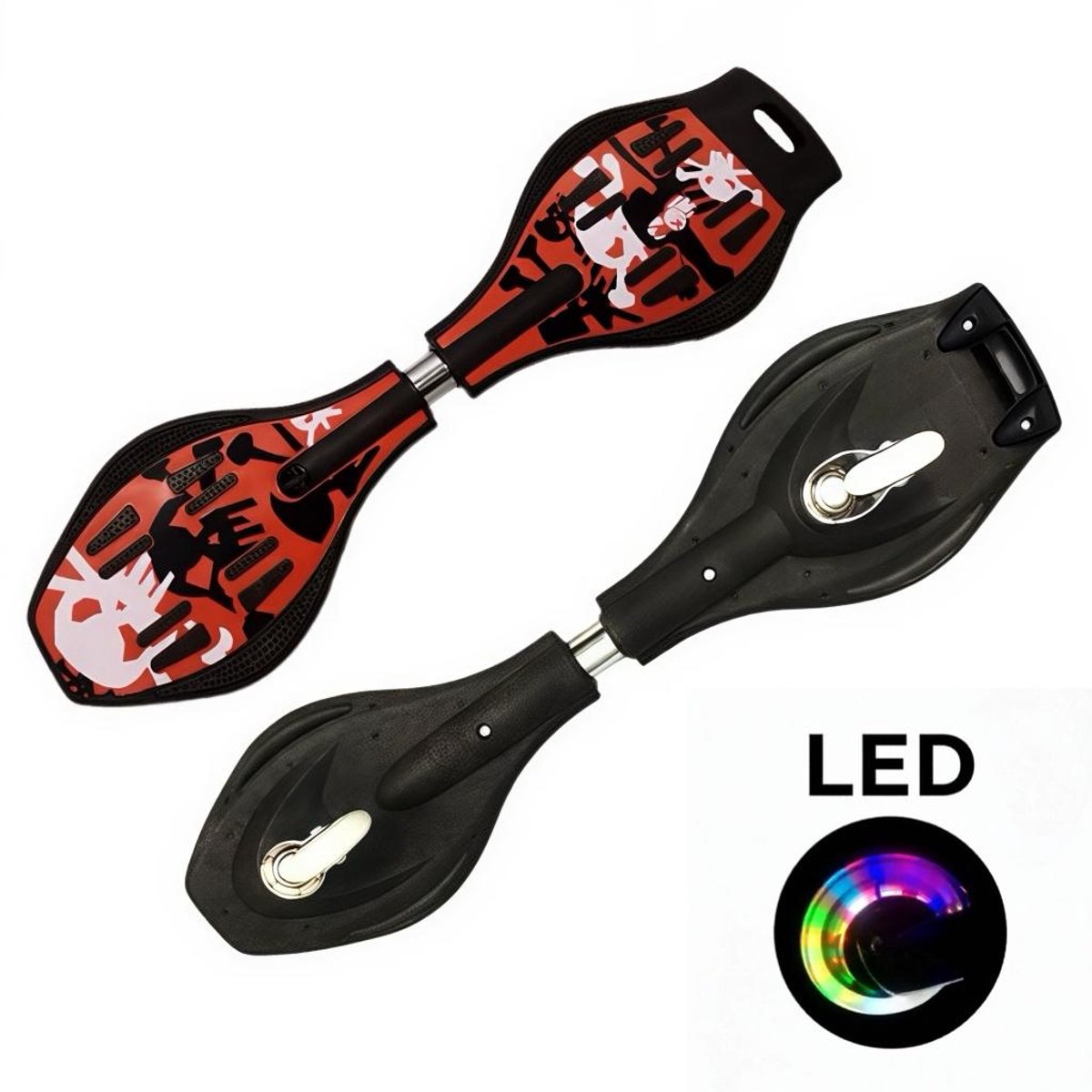 Rood wave board LED waveboards skateboard met licht StreetSurfing Board Wave Props gratis draagtas Waveboard kopen online