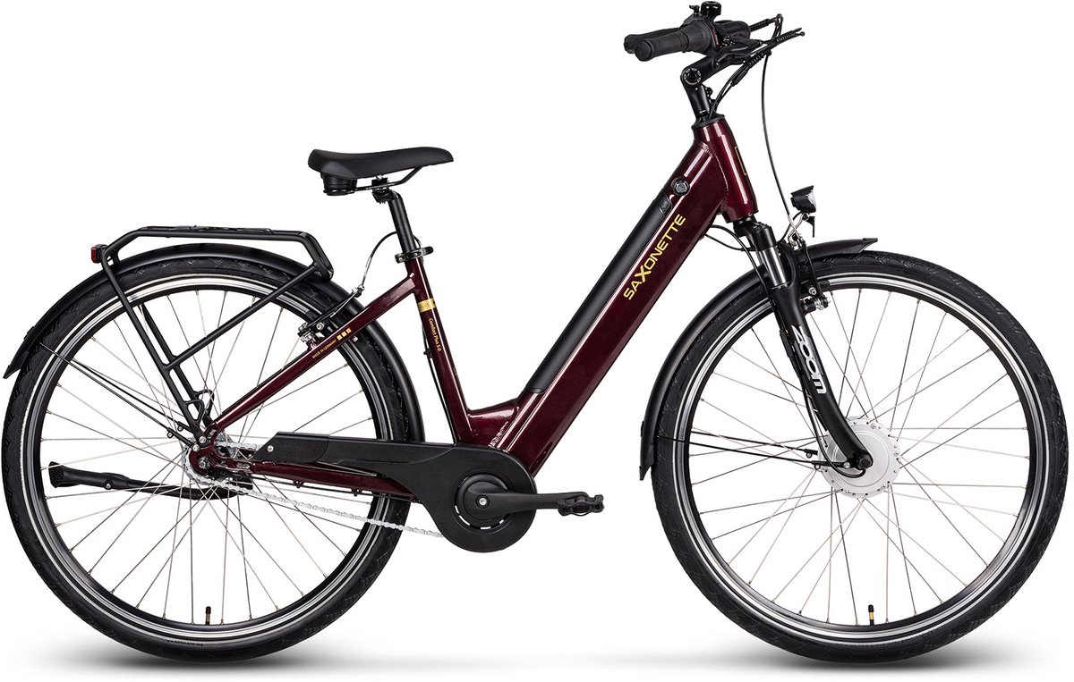 Saxonette Comfort Plus 5.0 dames ebike Nexus 7 13Ah wijnrood Fiets (elektrisch) kopen online