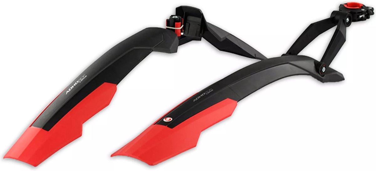 simpla spatbordset adhd long 27 5 29 inch zwart rood