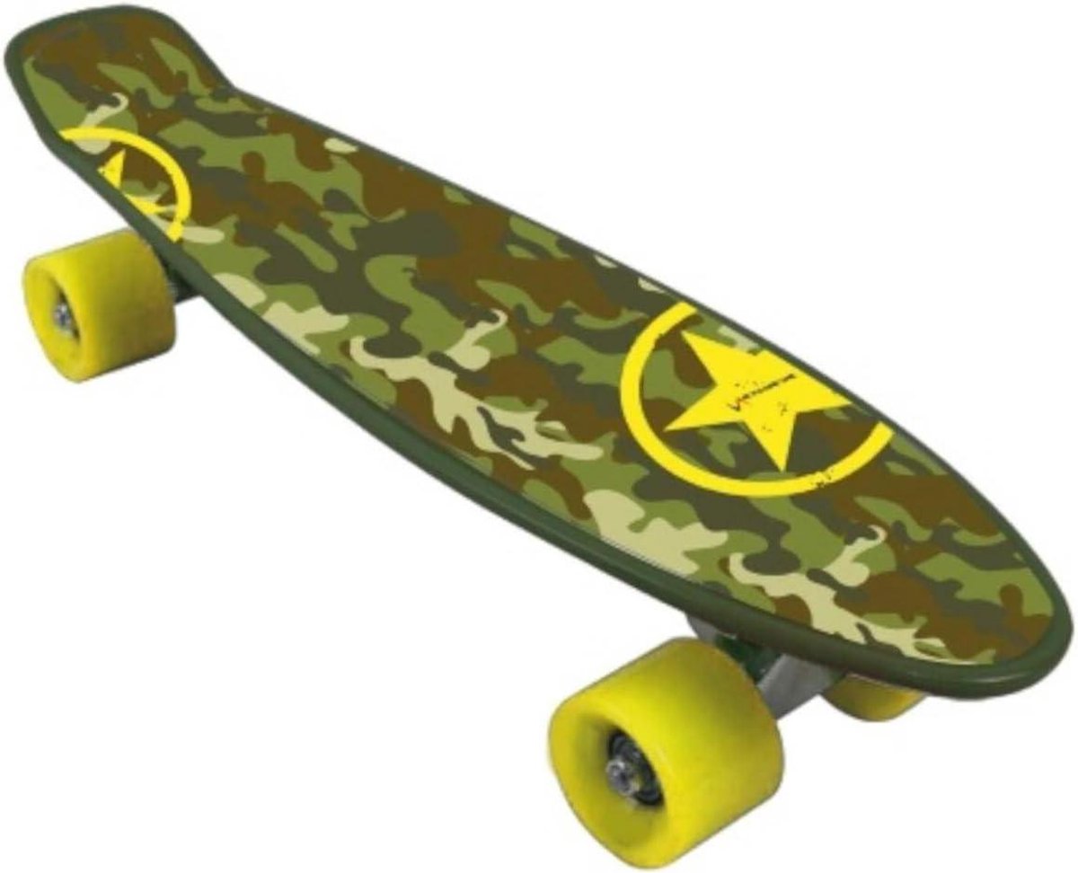 skateboard cruiser board buiten rijden hoge sterkte abs 57x152 cm camouflage