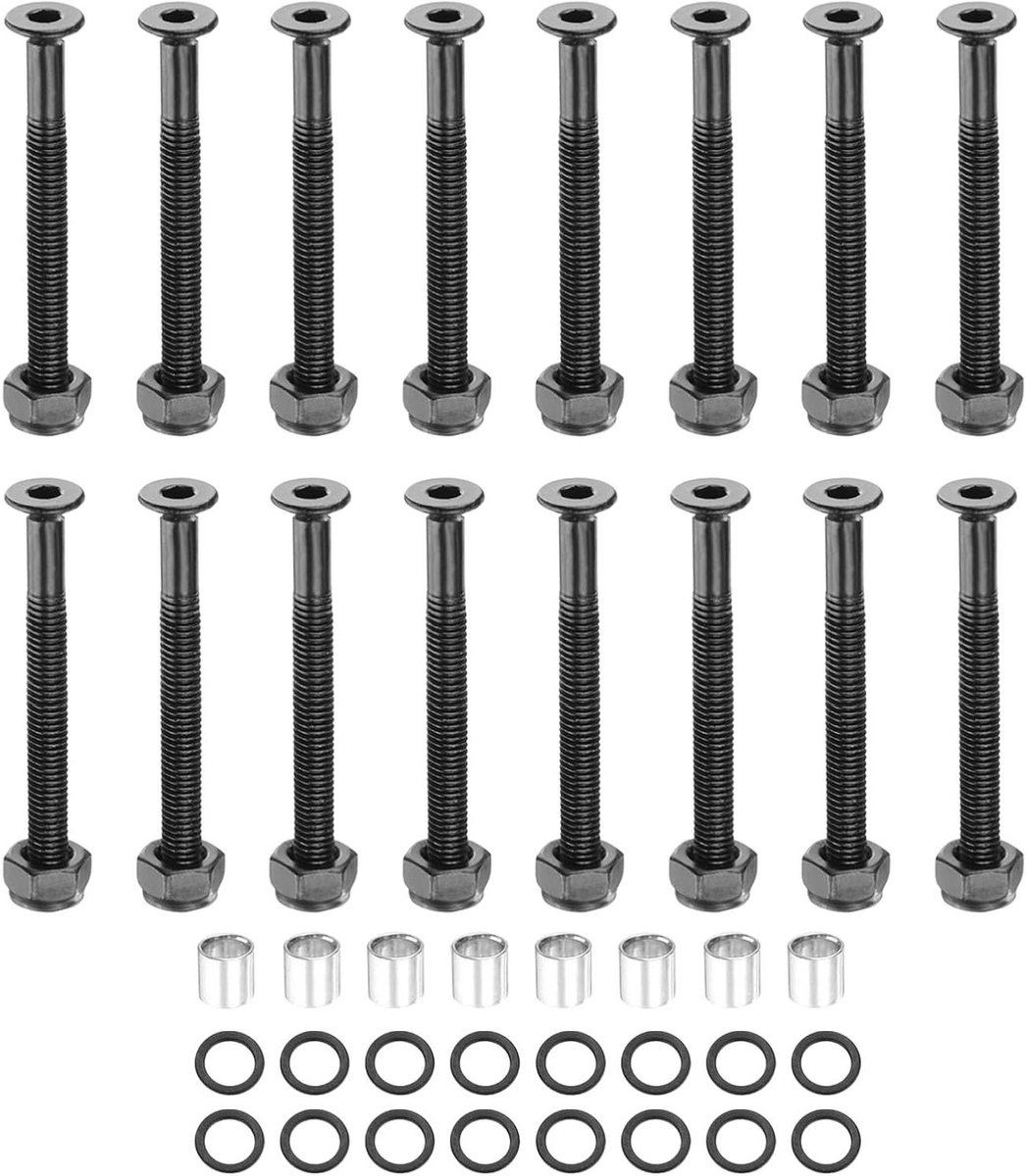skateboard hardware kit montageschroeven set skateboard onderhoud carbon steel materiaal 1 3 4 inch schroeven zwart