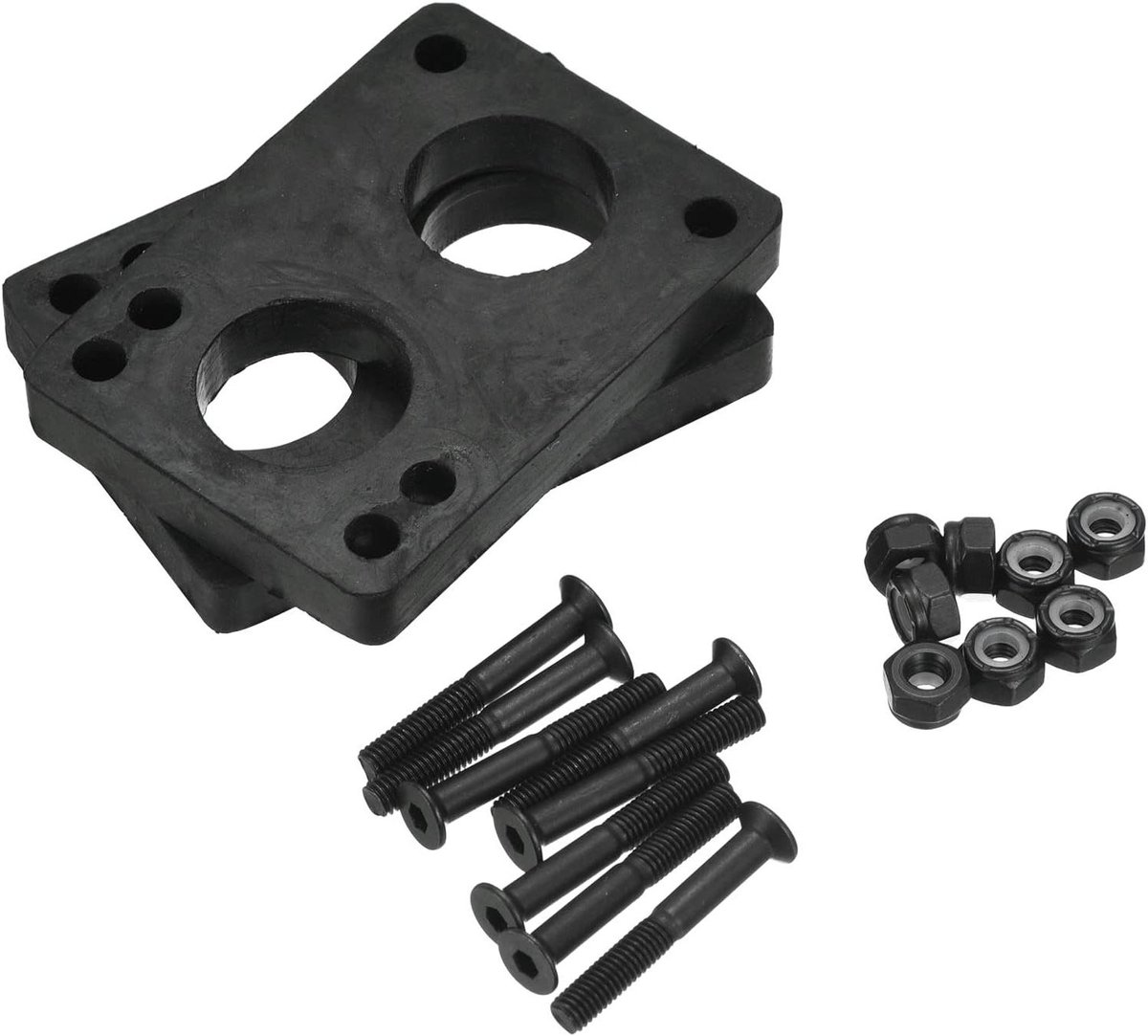 skateboard riser pads longboard schokdempers skateboard reparatie met bevestigingsschroeven 10 mm zwart