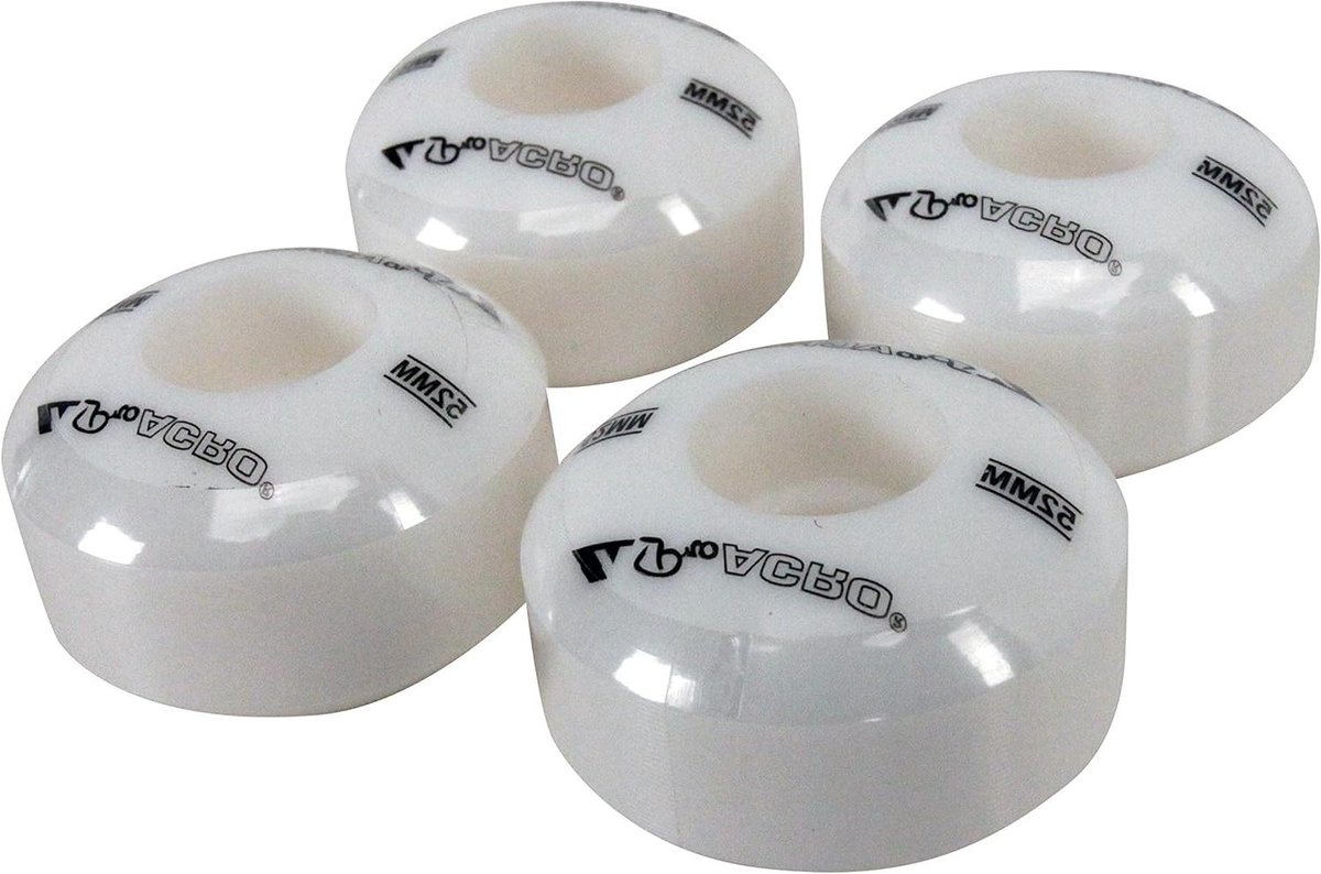 skateboard wielen set vervangende wielen soepel rijden duurzaam materiaal 52 x 33 mm wit