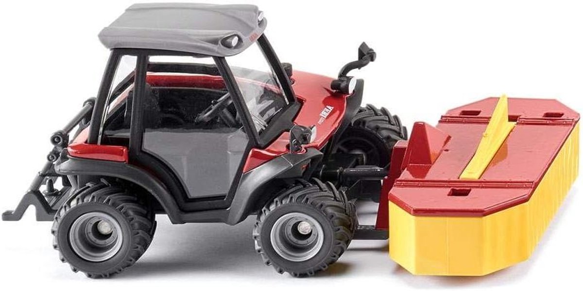 speciale tractor werktuigdrager maaiwerkzaamheden frontmaaier schaal 1 32 rood