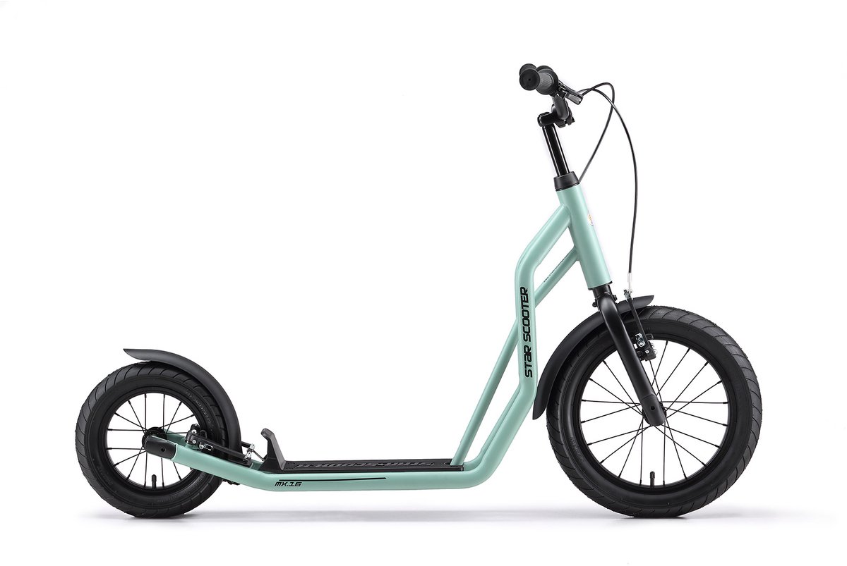 STAR SCOOTER autoped 16 inch + 12 inch, groen Step kopen online