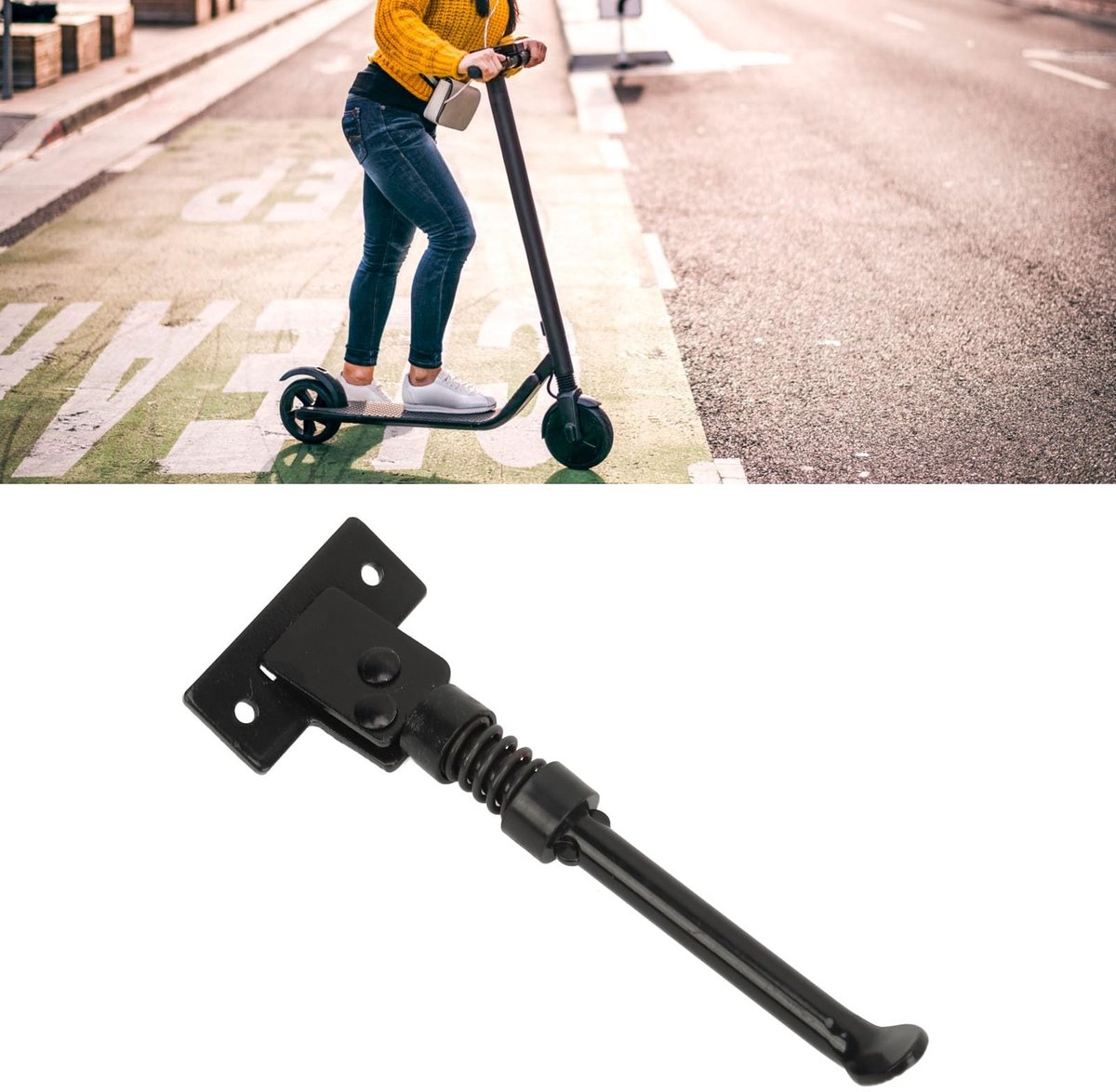 Store_7 - Elektrische step-standaard - Voetsteunhouder - Zwart - Inklapbare elektrische step - Parkeerstandaard voor Kugoo M4 - Geschikt voor 10 in... Step kopen online