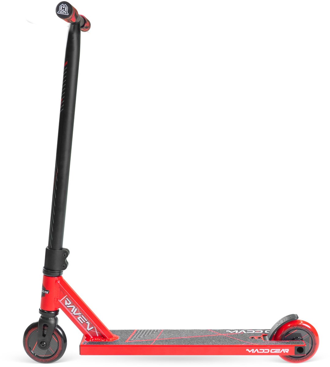 stuntstep mgp mg1 rood vanaf 5 jaar of 110 cm ultralicht pro deck 100mm wielen