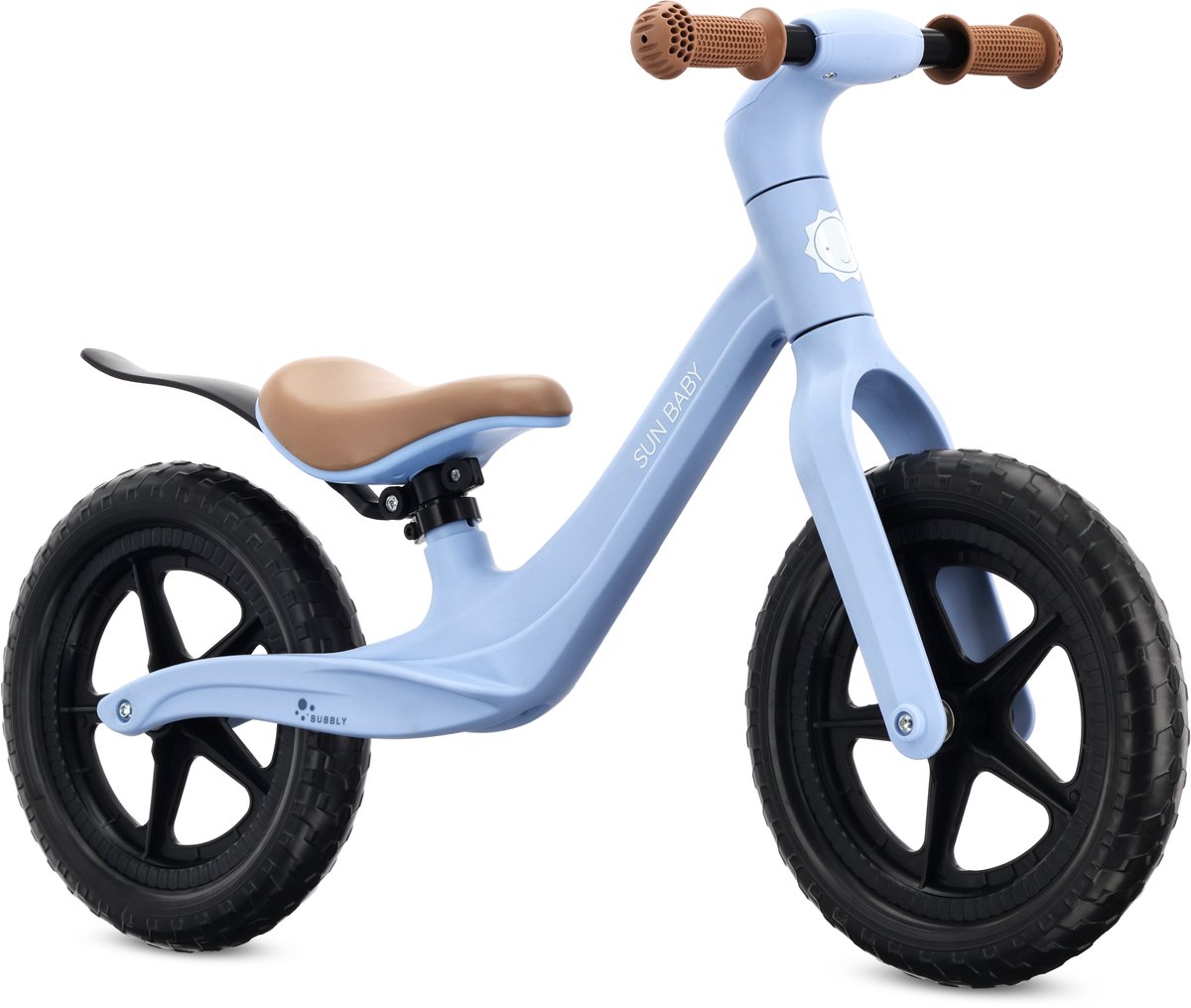 sun baby Loopfiets voor Kinderen Bubbly - 2 jaar, max. 30 kg, Loopfietsen, nylon frame, luchtbanden, verstelbaar zadel - Blauw Loopfiets kopen online