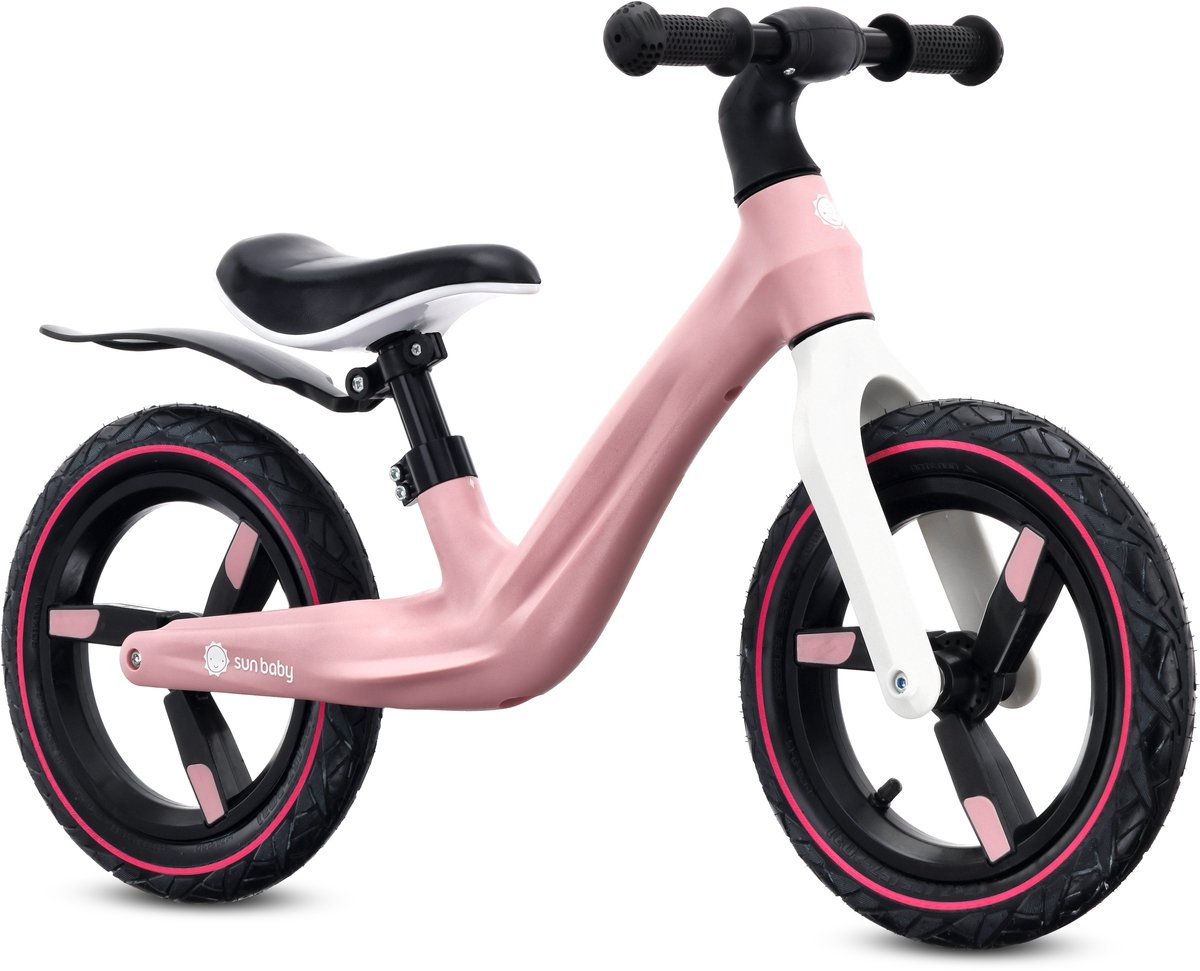sun baby Loopfiets voor Kinderen Sport - 2 jaar, max. 30 kg, Loopfietsen, nylon frame, luchtbanden, verstelbaar zadel en stuur - Roze Loopfiets kopen online