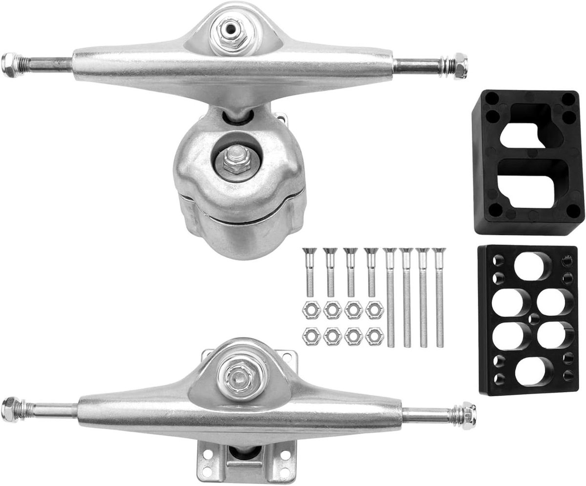 surfskate as surf adapter surfen op straat verbeterd veersysteem 27 x 18 x 8 cm zilver