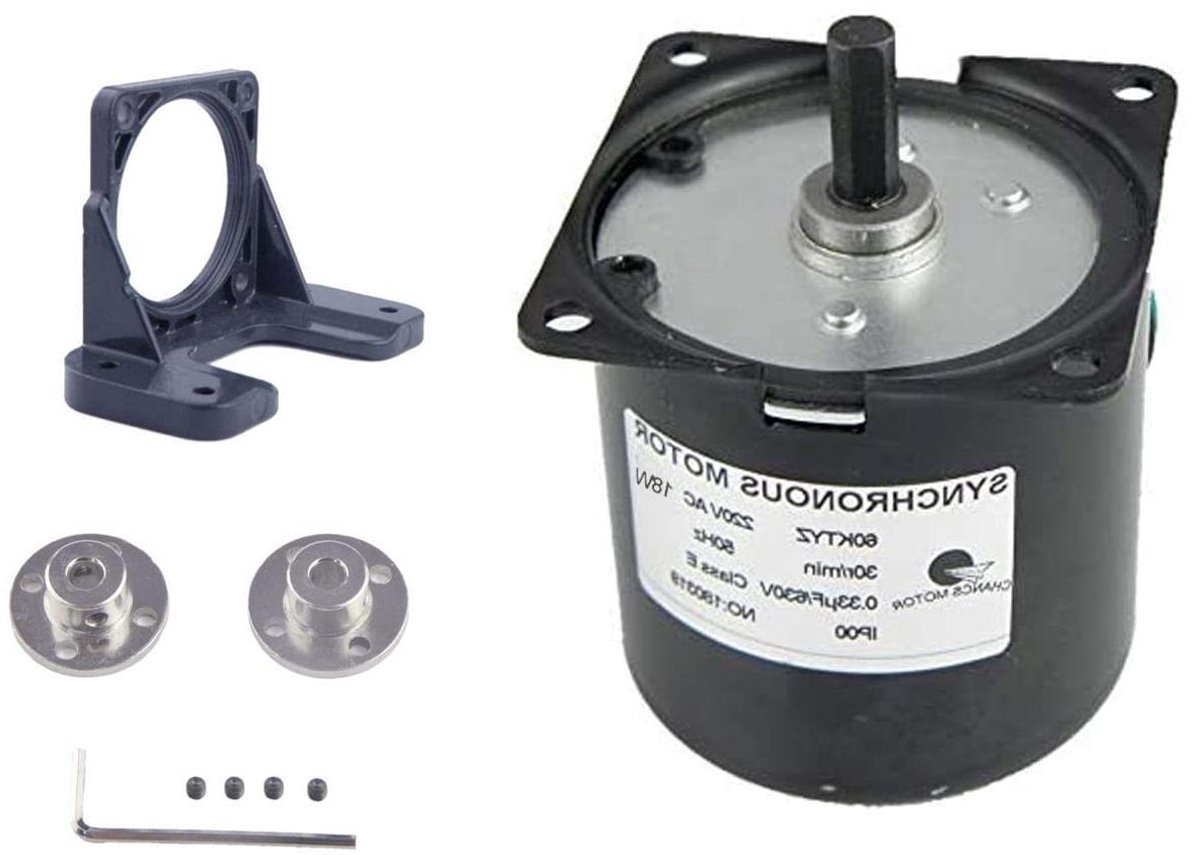 synchroonmotor aandrijfmotor permanentmagneet modelbouw decoratie regelbare draairichting 30 rpm 220v metaal