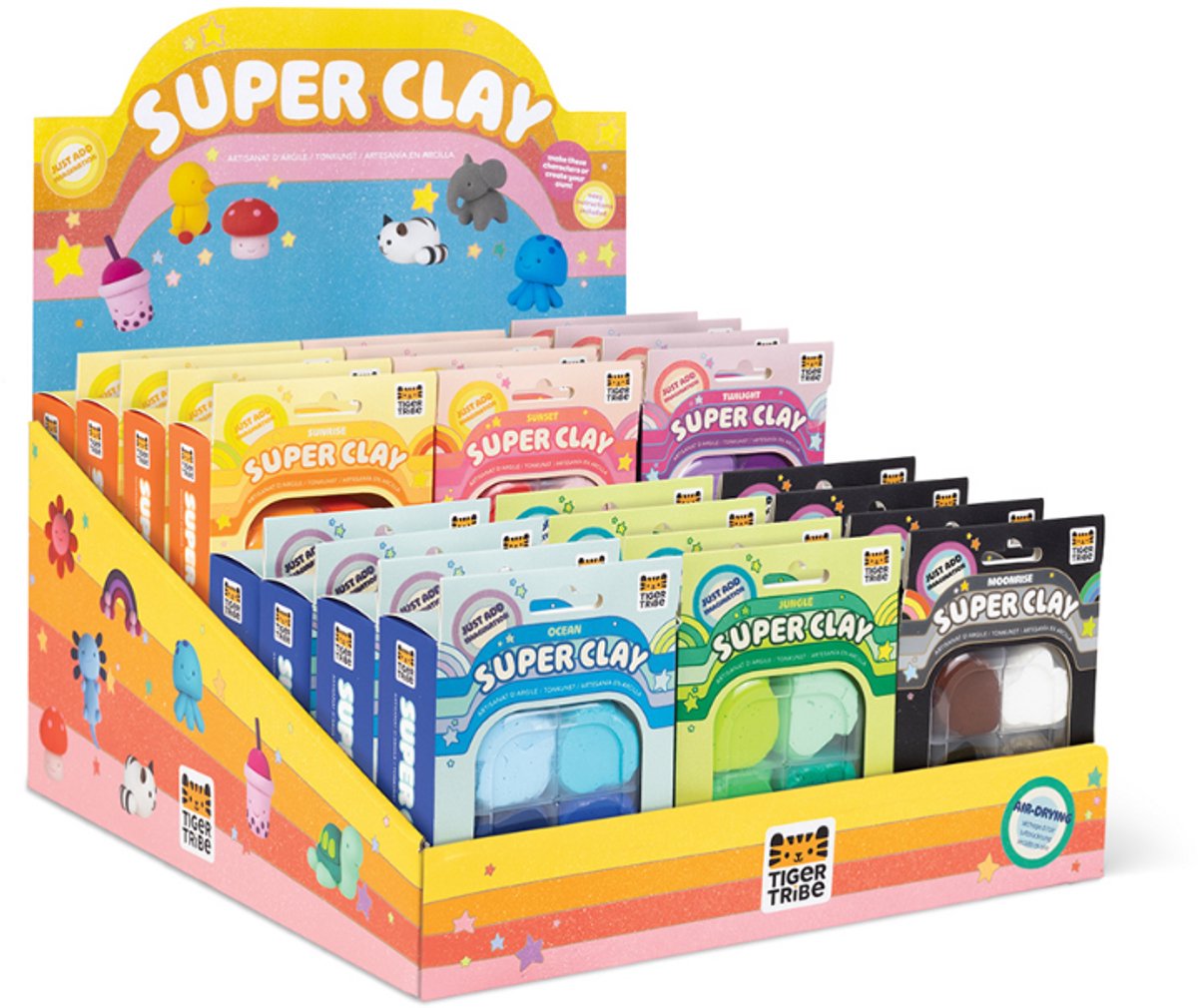 tiger tribe super clay stationery set creatieve klei speelset