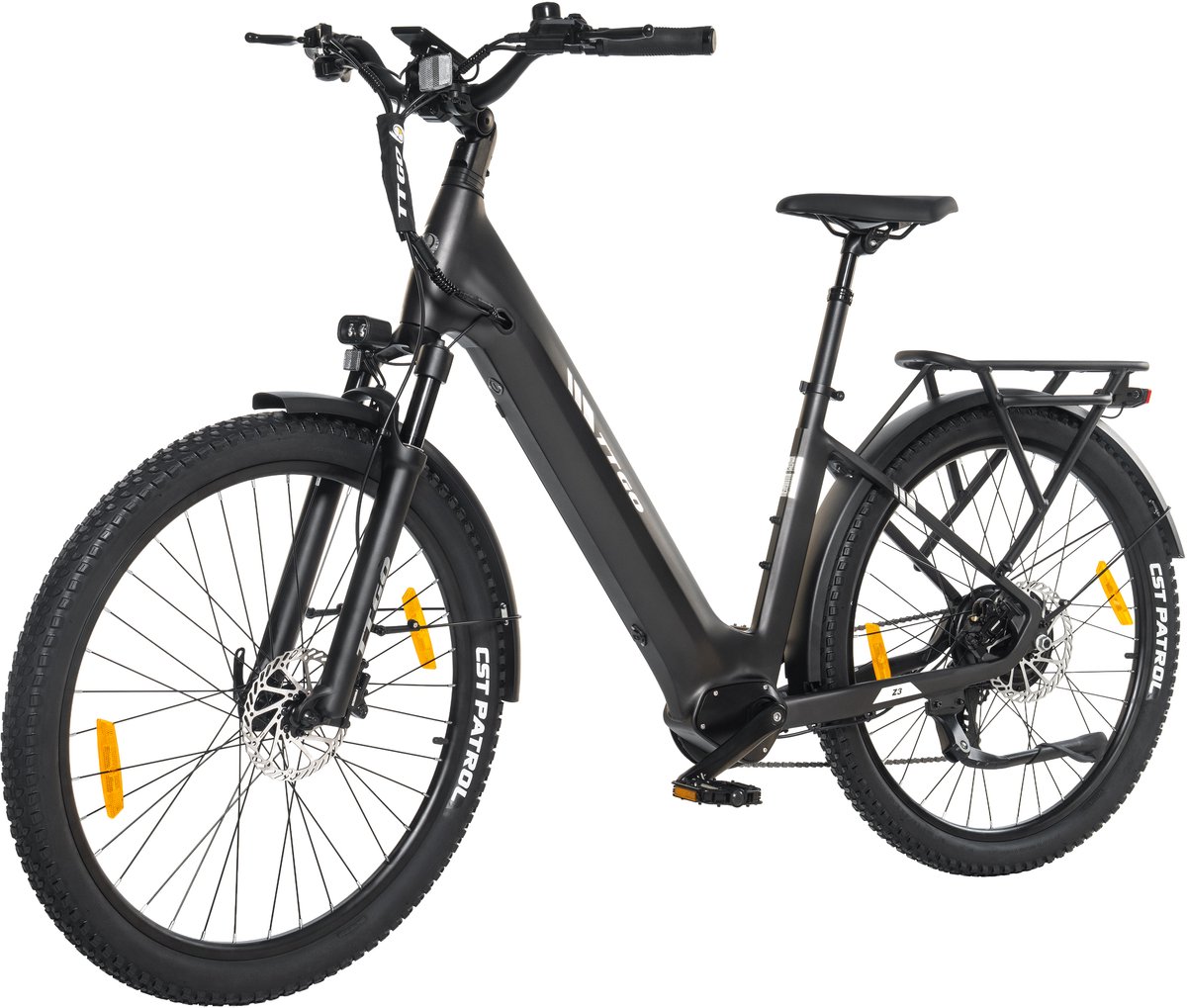 ttgo z3 elektrische fiets 250w motor 48v15ah accu 27 5 inch banden max snelheid 25km u max bereik 110 120km shimano 7 versnellingen grijs