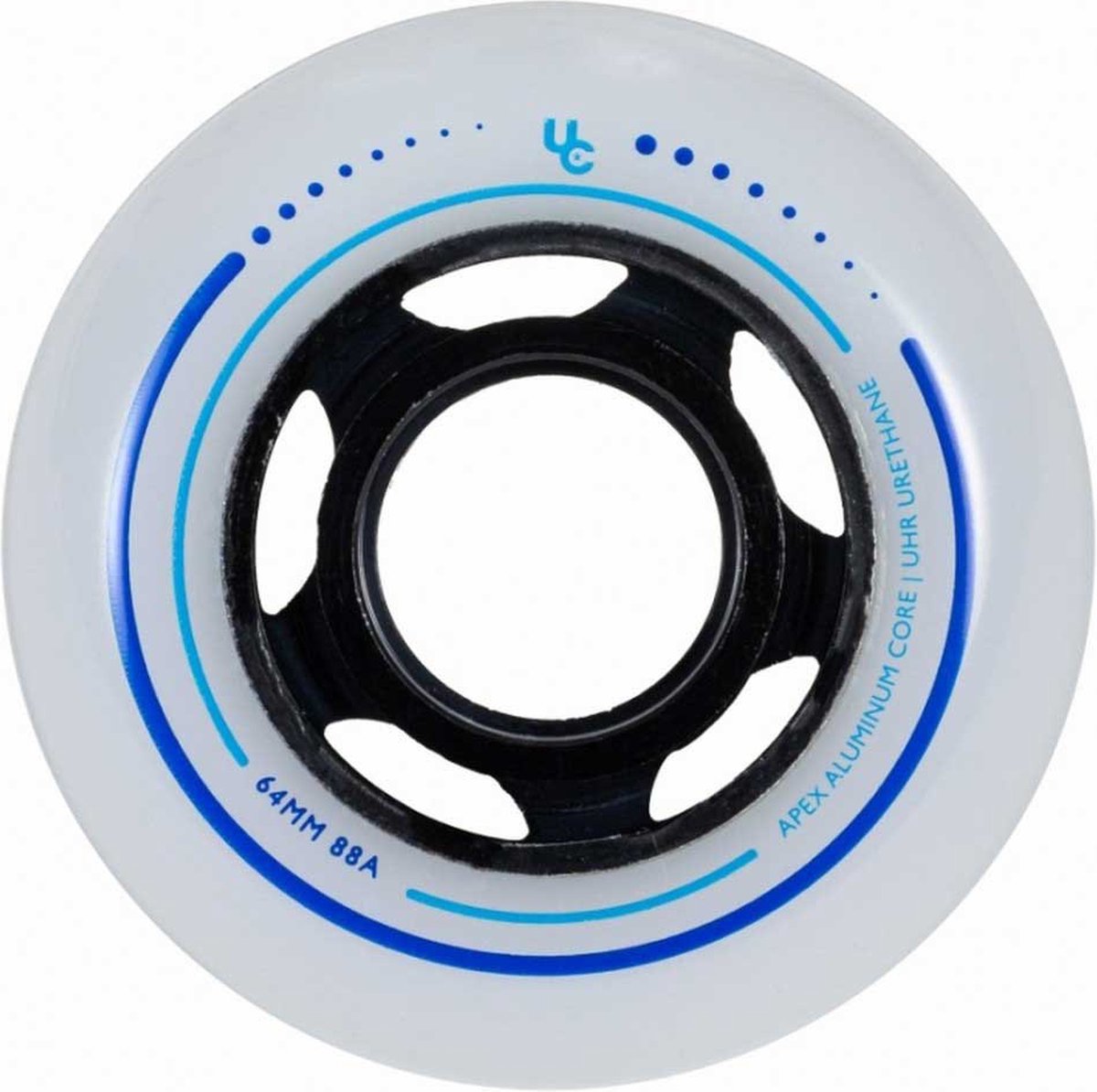 undercover wheels apex 64 wiel 4 eenheden transparant 64 mm