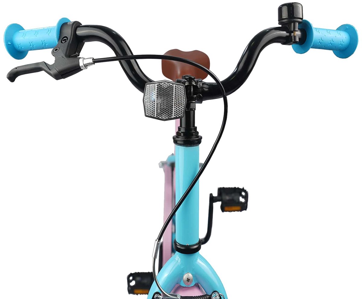 vidaxl kinderfiets 18 inch voor 5 7 jaar oud lichtblauw