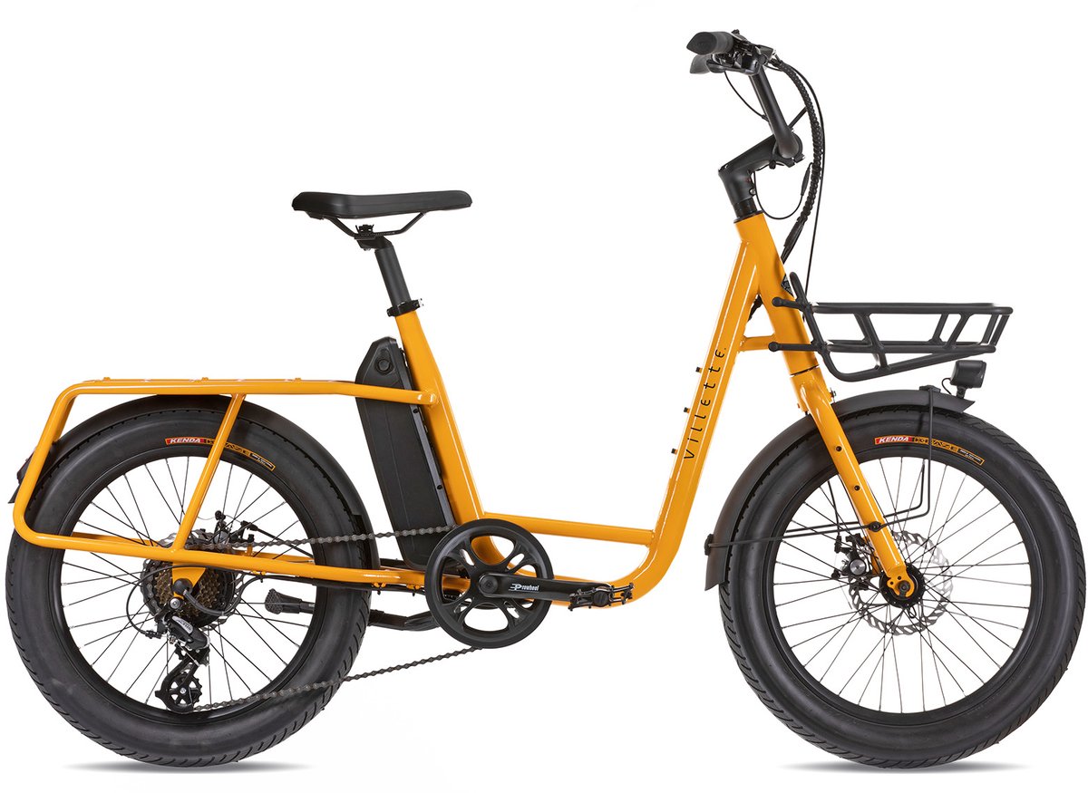 Villette Citadin elektrische transportfiets staal city geel Fiets (elektrisch) kopen online