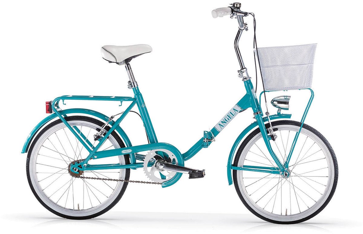 Vouwfiets 20 inch Nieuw ANGELA Turquoise Fiets kopen online
