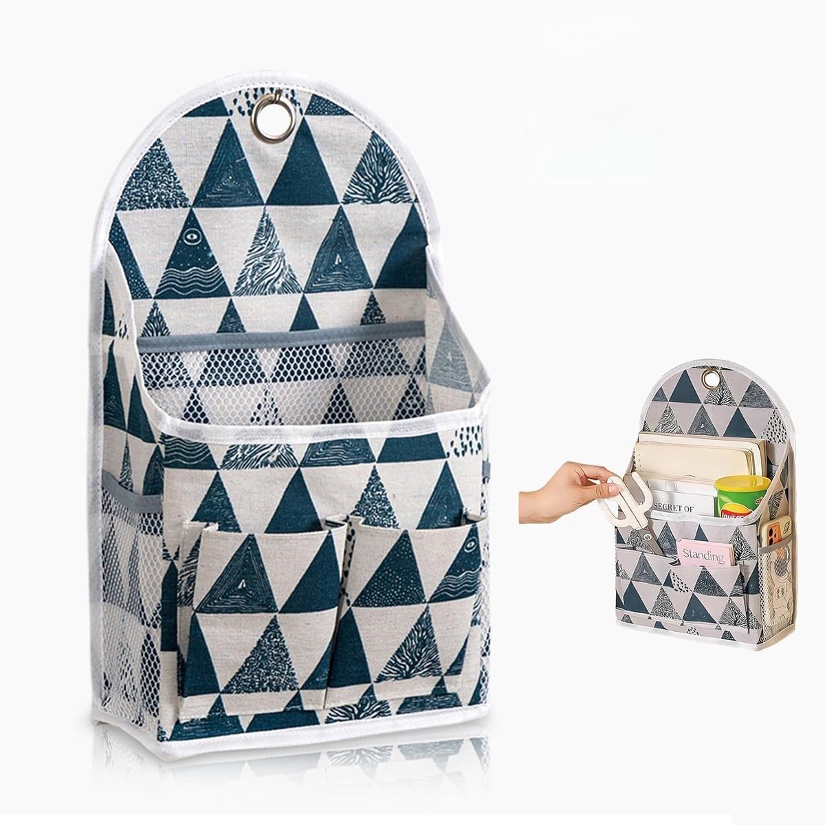 Waterdichte wandplank met haken, opvouwbare hangende organizer met vakken, hangende opbergtas, hangende opbergruimte voor badkamer, slaapkamer, kantoor, kledingkast Opbergtas kopen online